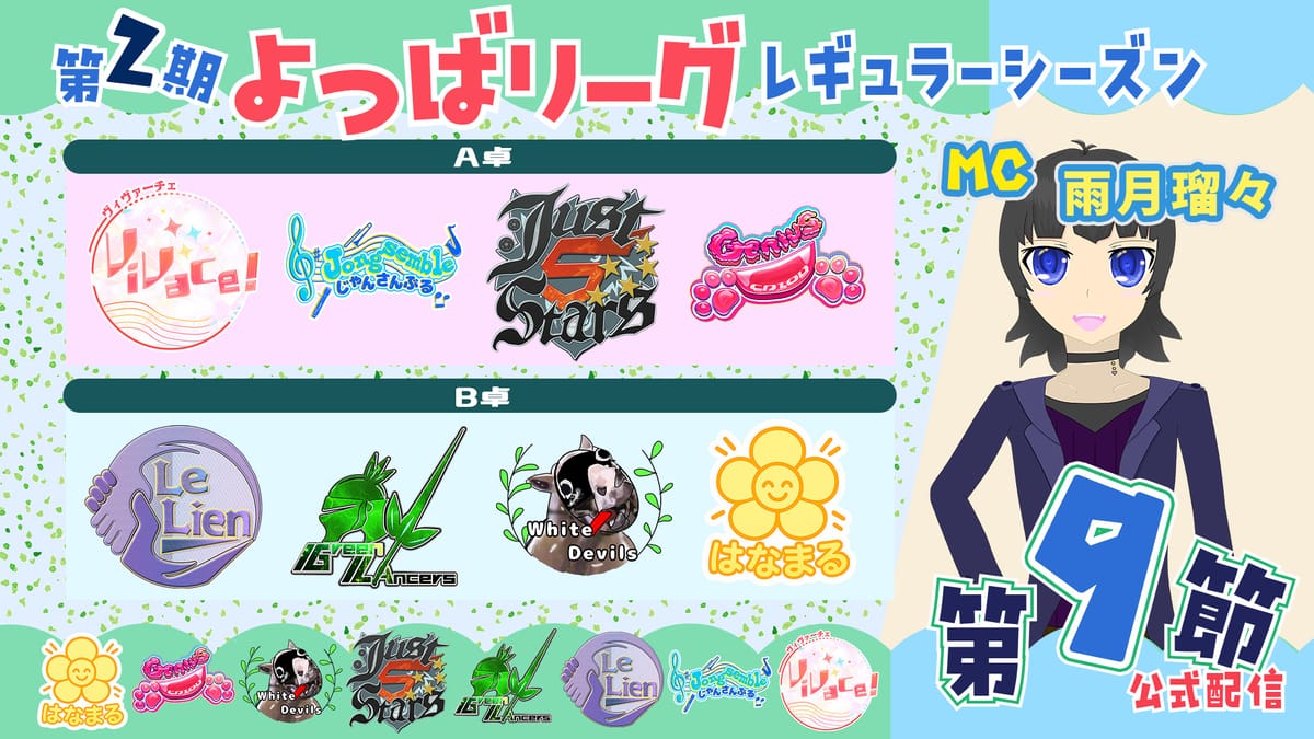 【よつばリーグ】ついにレギュラーシーズン最終節！各チームの展望(点棒)は如何に!?